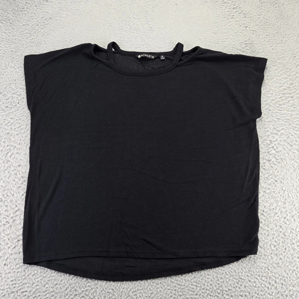 Athleta Shirt Womens Medium Black Sleeveless